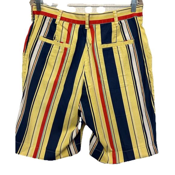 LoudMouth Golf The Hamptons Striped Shorts Size 34 Yellow Fun Preppy Retail $75 - Picture 5 of 12